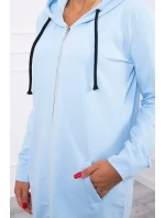 Mikina s kapucňou modrá