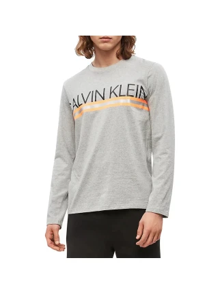 Pánske tričko NM1772E-080 šedá - Calvin Klein