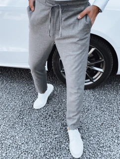 Pánske tmavosivé látkové nohavice FashionStreet UX4412