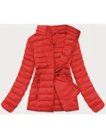 Ľahká červená dámska prešívaná bunda (20311-270)