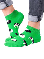 Yoclub Členkové vtipné bavlnené ponožky Vzory Farby SKS-0086U-A700 Zelená