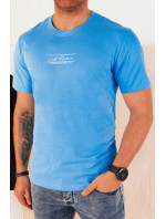 Pánske tričko s potlačou svetlo modrá Dstreet RX5474