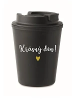 KRÁSNY DEŇ! - čierny termohrnček 300 ml