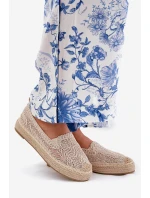 Espadryle Damskie Na Platformie Vinceza 17392 Beżowe