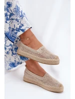 Espadryle Damskie Na Platformie Vinceza 17392 Beżowe