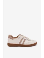 Zazoo N1068 Dámske kožené nízke tenisky Beige