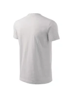 Ťažké unisex tričko svetlo šedé