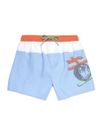 Pánske kúpacie kraťasy - A03887-0GDAD-8BE - sv.modrá/biela - Diesel