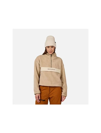 Dámska mikina ROSSIGNOL W ALLTRACK HZ FLEECE, sivá