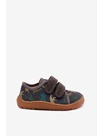 Detské barefootové papuče Dinozaury Froddo Canvas G1700440-31, šedé Detské barefootové papuče Dinozaury Froddo Canvas G1700440-31, šedé