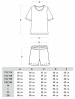 Yoclub Chlapčenské krátke bavlnené pyžamo PIA-0037C-A110 Viacfarebné