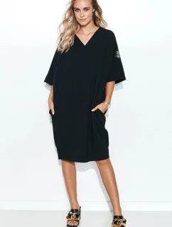 Dámske šaty M708 Čierna - Makadamia