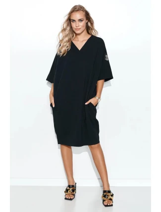 Dámske šaty M708 Čierna - Makadamia