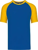 Kariban K 330 Baseballové tričko 20.K330 kráľovská modrá/žltá Kariban K 330 Baseballové tričko 20.K330 kráľovská modrá/žltá
