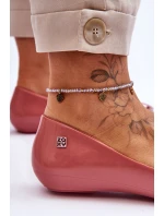 Damskie Baleriny Z Serduszkiem ZAXY LL285028 Różowe
