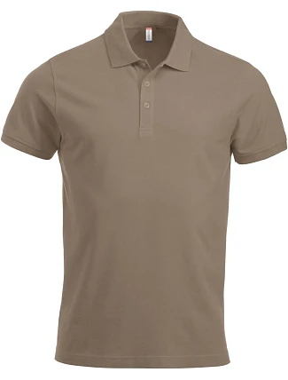 Clique Classic Lincoln S/S Pánske polo tričko z hrubej bavlny 67.8244 caffe latte