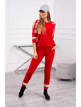 Dievča Revolution set červená