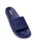 Klapki Męskie Big Star Gumowe Granatowe DD174688