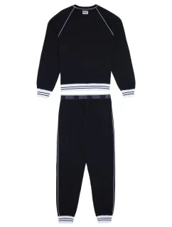 Pánske pyžamo A03892 - 0PCAF čierna s bielou - Diesel