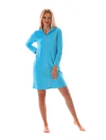 Dámsky župan Bari s kapucňou 3864 blue atoll - Vestis