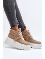 Zazoo 3450 Dámske kožené tenisky Beige Zazoo 3450 Dámske kožené tenisky Beige