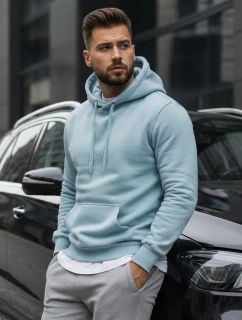 Pánska mikina s kapucňou modrá FashionStreet BX5107