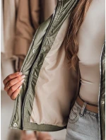Dámska prechodná prešívaná bunda s kapucňou NIVESSO zelená FashionStreet TY4857 Dámska prechodná prešívaná bunda s kapucňou NIVESSO zelená FashionStreet TY4857