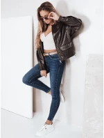 Dámske skinny džínsy modré FashionStreet UY2826