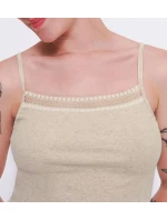 sloggi GO Rebrovaný top so špagetami - GRAY - SLOGGI GRAY - SLOGGI