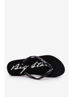 Lekkie Damskie Klapki Japonki Big Star LL274761 Czarne