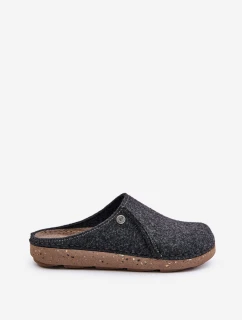 Męskie Obuwie Domowe Kapcie Klapki Inblu MT000011 Grafitowe