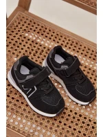 Sportovní tenisky dětské na suchý zip černé Galisse