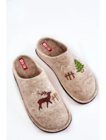 Domácí pantofle Big Star KK276016 béžová Domácí pantofle Big Star KK276016 béžová