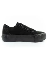 Lee Cooper Dámske športové tenisky Textilná platforma Black Women's