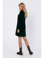 M767 V-neckline dress - green M767 V-neckline dress - green