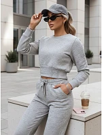 FashionStreet dámske svetlosivé tepláky AY1160