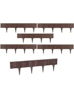 GARDEN PALISADA BORDER Prútené obruby trávnika 390CM hnedé detské