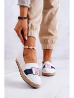 Damskie Espadryle Wsuwane Big Star JJ274964 Biało-Granatowe