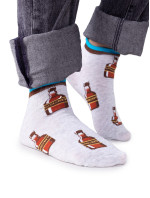 Yoclub Bavlnené ponožky Vzory Farby SKS-0086F-C300 Grey