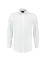 Priliehavá pánska strečová košeľa biela