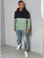 Pánska základná mikina s kapucňou čierna FashionStreet BX5879 Pánska základná mikina s kapucňou čierna FashionStreet BX5879