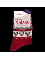 Vianočné ponožky pre celú rodinu XMASS SOCKS - BELLINDA - červené