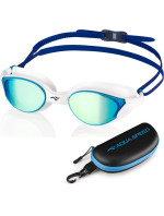 AQUA SPEED Plavecké okuliare Vortex Mirror&Case White/Blue Pattern 51