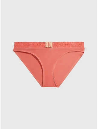 Dámsky plavkový spodný diel bikín KW0KW01990 SM9 koralová - Calvin Klein Dámsky plavkový spodný diel bikín KW0KW01990 SM9 koralová - Calvin Klein