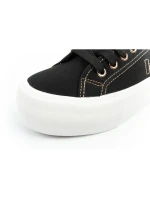 Lee Cooper dámske športové topánky na platforme čierne so zlatou dámske tenisky