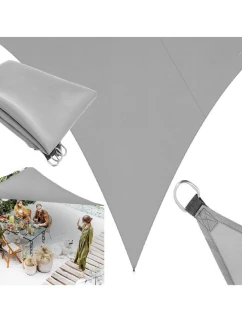 ZÁHRADNÝ SLNEČNÍK TROJUHOLNÍK 4X4X3M SIVÝ