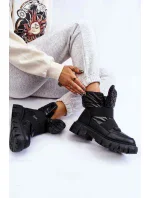 Dámske zateplené členkové SG-175B - Mix Feet