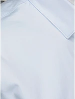 Pánska košeľa slim fit s krátkym rukávom, svetlo modrá, FashionStreet KX1046 Pánska košeľa slim fit s krátkym rukávom, svetlo modrá, FashionStreet KX1046