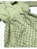 Dámska bunda so šnúrkou v páse Goodlookin khaki (KK60414-3#) Dámska bunda so šnúrkou v páse Goodlookin khaki (KK60414-3#)