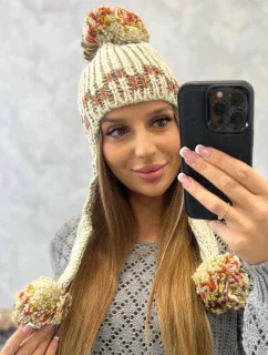 Dámska klapka na uši Nadia K321 béžová